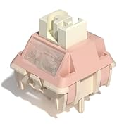 Womier Keyboard Switches 42gf Lubed Linear Switch, Full POM Materials, 22mm Long Spring, 5 Pin Cr...