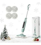 EPROEON Steam &amp; Scrub Steam Mop, All-in-One Scrubbing and Sanitizing Hard Floor Cleaner, LED Head...