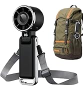 KIMWIND Portable Handheld Fan, High Speed Turbo Fan with 100 Gear, Up to 12 Hours Rechargeable Ba...