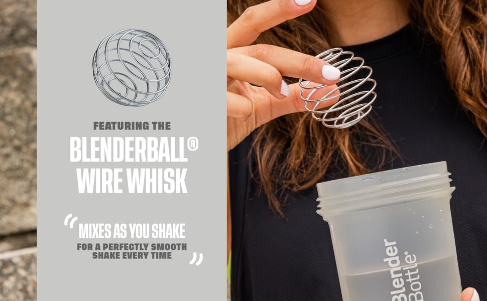 Get perfect measurements in the protein shake cup with clear measurement marking Mix as you shake