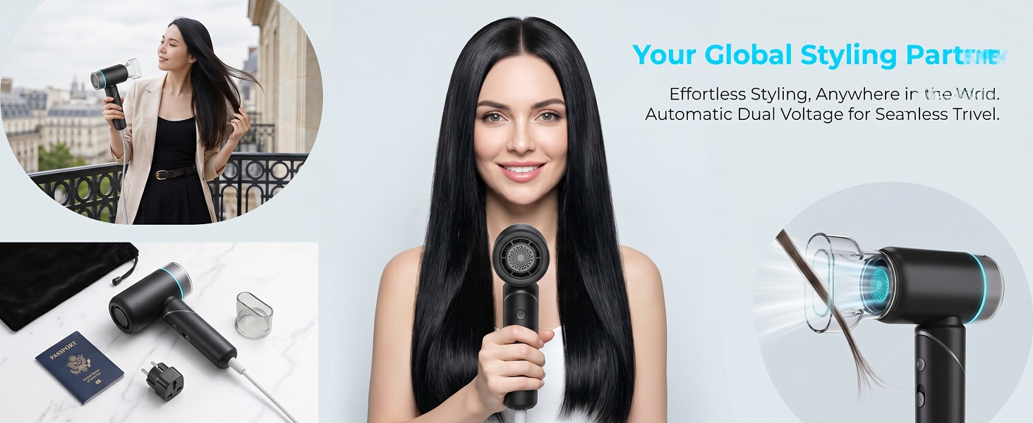 Foldable Travel Hair Dryer