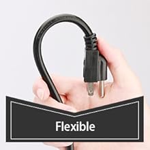 outdoor extension cord waterproof black 16/3 gauge heavy duty outside extension cord 3 prong 13A
