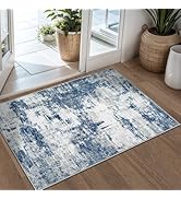 Area Rug 2x3 Washable Rug: Soft Small Entryway Rug with Anti-Slip Backing Non-Shedding Stain-Resi...