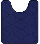 Colorxy Memory Foam U-Shaped Toilet Rugs, Ultra Soft &amp; Non-Slip Bathroom Rugs, Water Absorbent an...