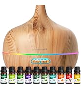 Essential Oil Diffuser Aromatherapy Diffusers: 550ml Ultrasonic Cool Mist Large Aroma Scent Essen...