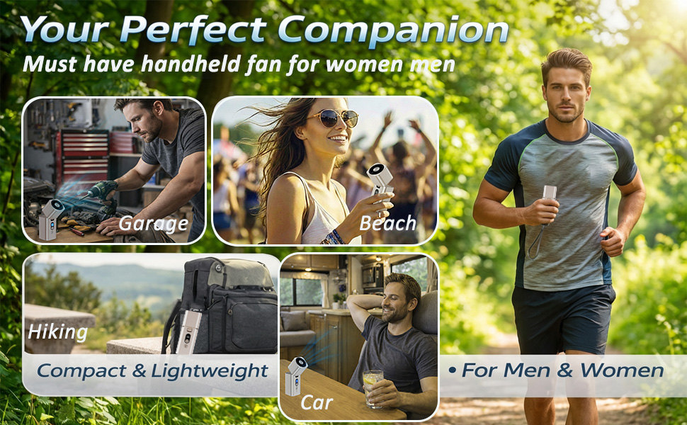 versatile handheld fan