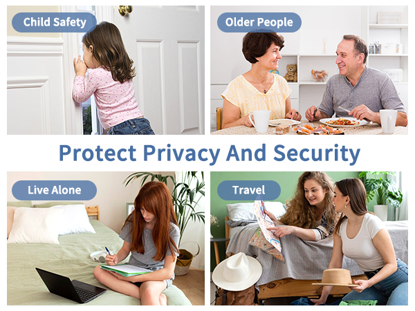 Door Stop Alarm wit Adjustable Portable Door Lock