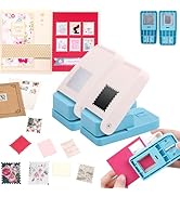 BAOFALI 2Pcs/Set Stamp Puncher 1x1inch &amp;1x0.8inch Rectangular Postage Stamp Punch |Stamp Hole Pun...