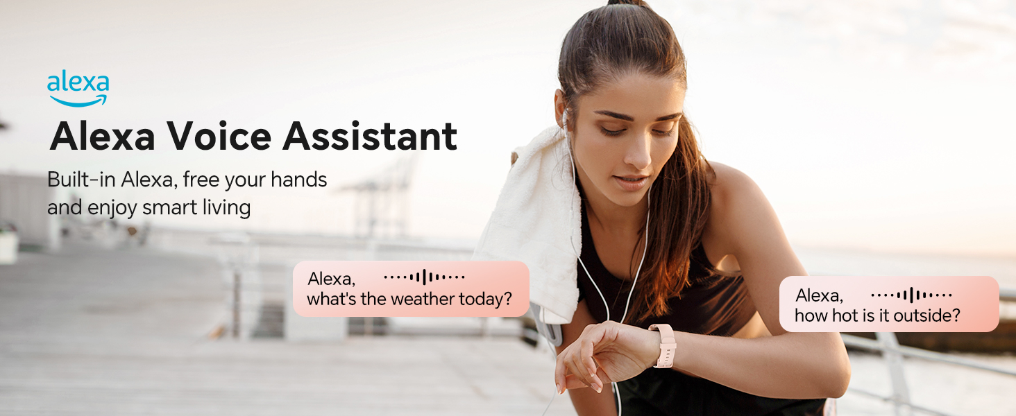 reloj inteligente para mujer, smartwatch alexa