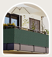 Kingsayrd 3' x 10' Balcony Screen Privacy Fence Cover, Heavy Duty 3 FT Height HDPE Fence, UV Prot...