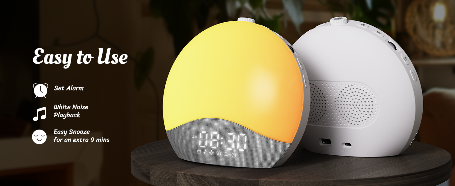 light alarm clock sunrise