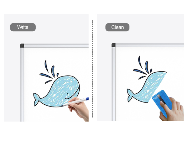 Smooth &amp;amp; durable writing surface, easily dry wipe with all dry-erase markers
