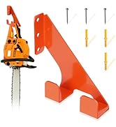 Mtanlo Heavy Duty Chainsaw Hanger Wall Mount - 1 Pack Organizer Rack, 300 lbs Capacity, Includes ...