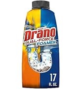 Drano Dual-Force Foamer Clog Remover and Cleaner for Shower or Sink Drains, Unclogs and Removes S...