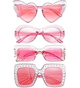 Matcheck 4 Mixed Style Colored Sunglasses Classic Retro Party Favors Eyewear Costume Accessories ...