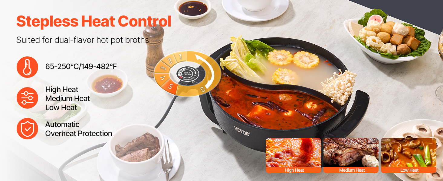 hot pot with divider