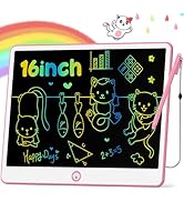 Hockvill LCD Writing Tablet for Kids 16 Inch, Toys for Girls Boys Drawing Pad for 3 4 5 6 7 8 Yea...