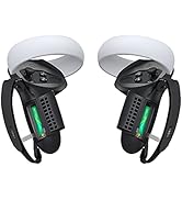 KIWI design Upgraded Controller Grips Cover Compatible with Meta Quest 2 Accessories, with Batter...
