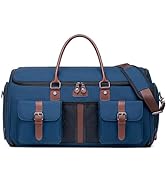 Vessgra Carry on Garment Bag for Travel, Convertible Garment Duffle Bags for Men Women with Shoe ...