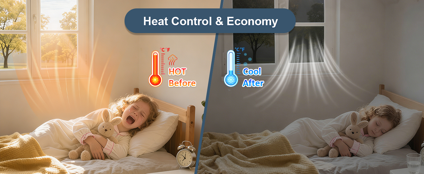 window privacy film heat control