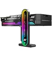 TGDGAMER ARGB GPU Support Bracket with Temperature Display(Ambient Case Temp),5V 3pin Universal G...