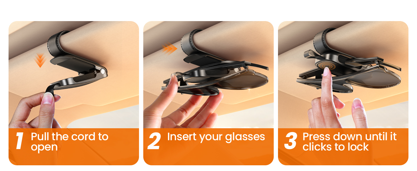 sunglasses clip for car visor