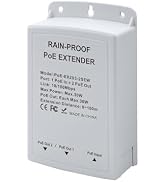 Outdoor PoE Switch/Extender - 1 in 2 Out Ports, IP65 Waterproof, 10/100Mbps, 30W 48V IEEE 802.3af...