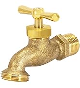 EZ-FLO Irrigation Hose Bibb, 1/2 Inch MIP Connection, 1/2 Inch MHT Connection, Brass Plumbing Fit...