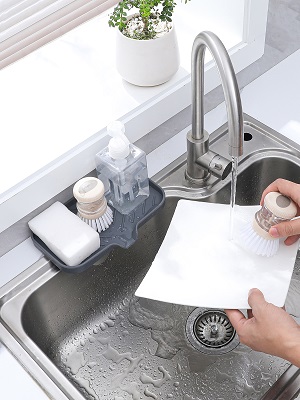 silicone sponges soap holder