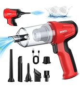 BESITA Car Vacuum Portable Cordless, 4 in 1 Mini Vacuum Cleaner Hight Power, 12000Pa Powerful Suc...