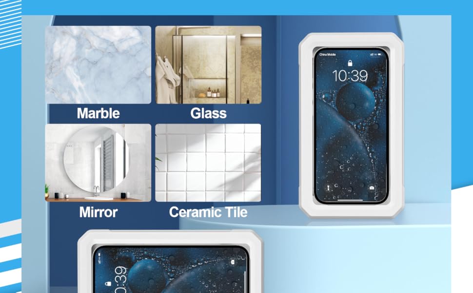 Wall mounted phone holder is suitable for many kind of wall, beautiful, tidy and firm.