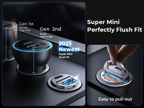 usb c car charger fast charging