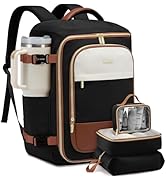 LOVEVOOK 35L Travel Backpack for Women, TSA Approved Carry On Backpack with 3 Packing Cubes, Pers...