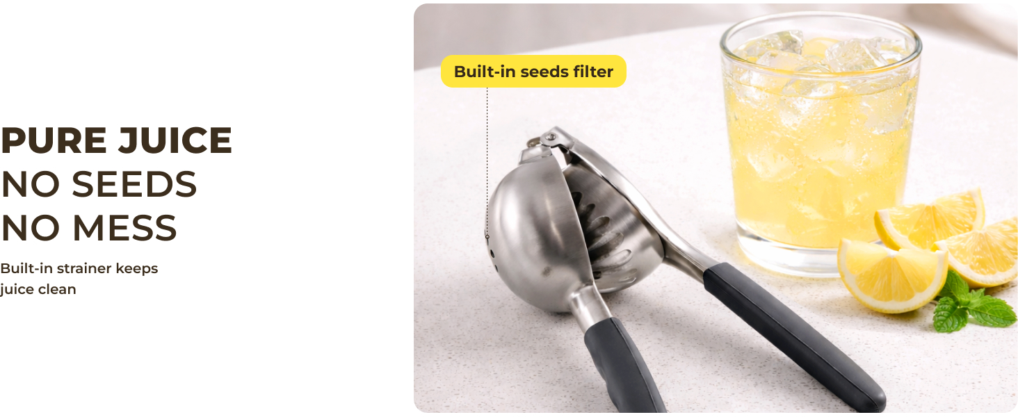 Stainless Steel Lemon Squeezer Kensington London