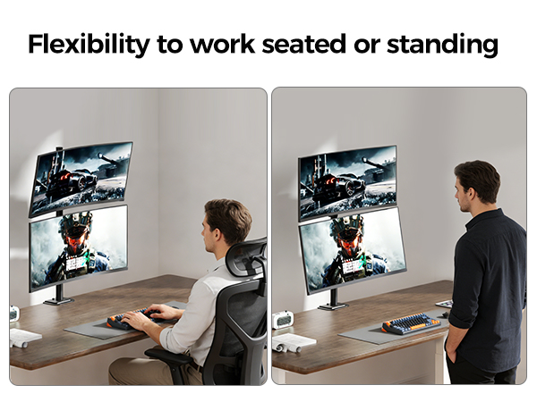 vertical monitor mount