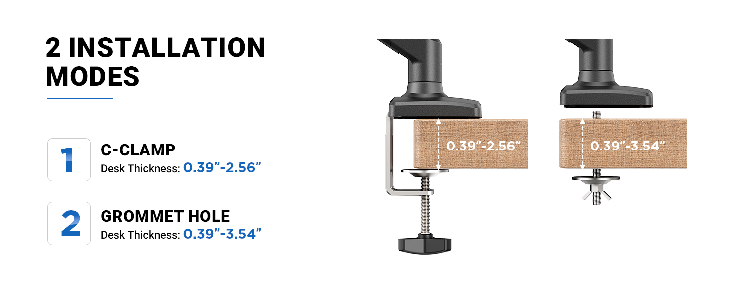 single monitor arm desk mount