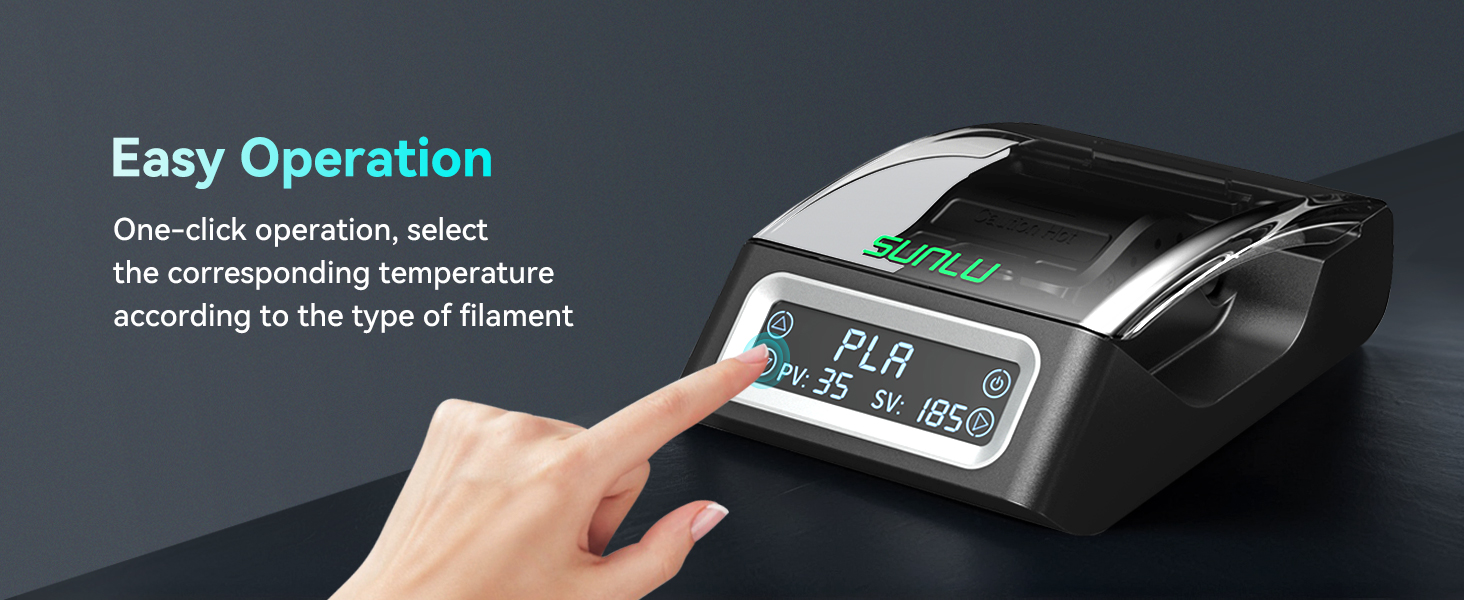 SUNLU Filament Connector, Fast Heating Filament Connector for 3D Printer Filament 1.75mm