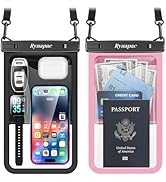 [Up to 10"] Large Waterproof Phone Pouch Bag - 2 Pack IPX8 Waterproof Phone Case for iPhone 17 16...