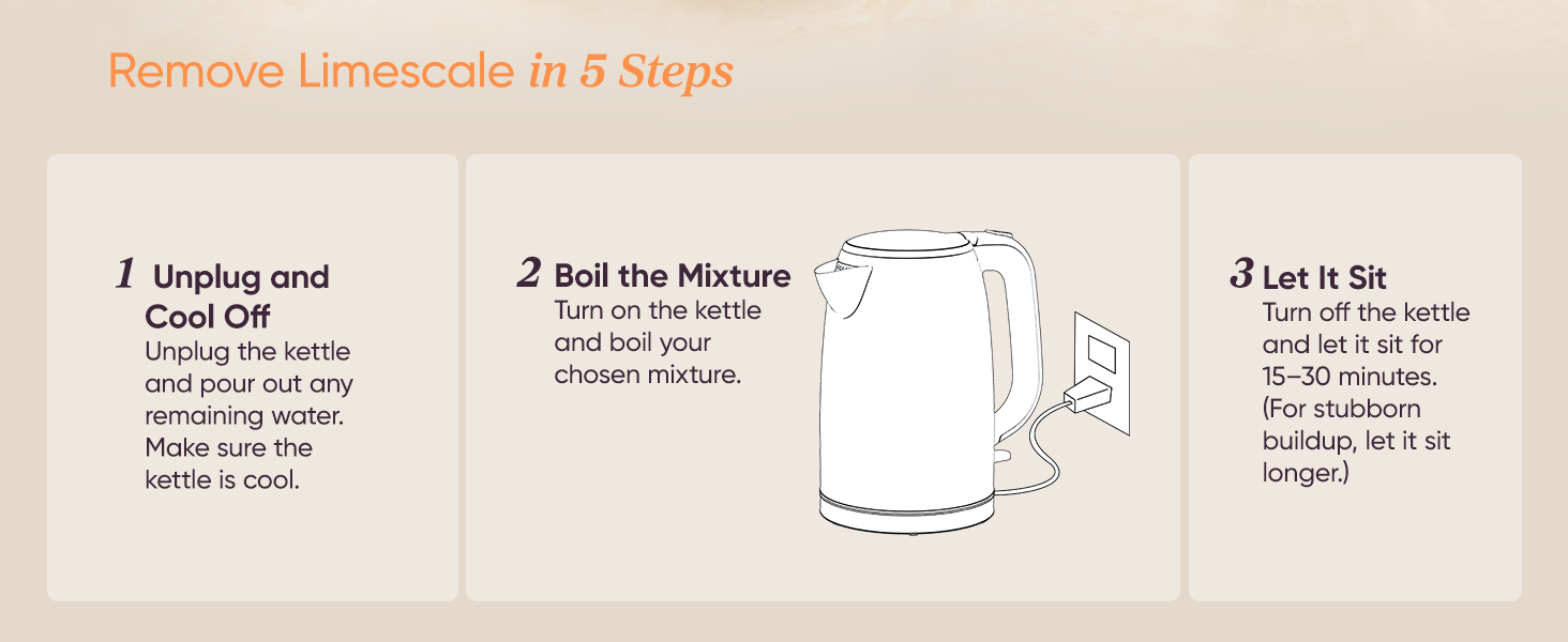 Remove Limescale in 5 Steps