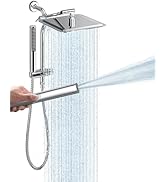 Veken Shower Head, 10'' Luxury All Metal Rain Shower Heads with Handheld Spray Combo, Hand Held B...
