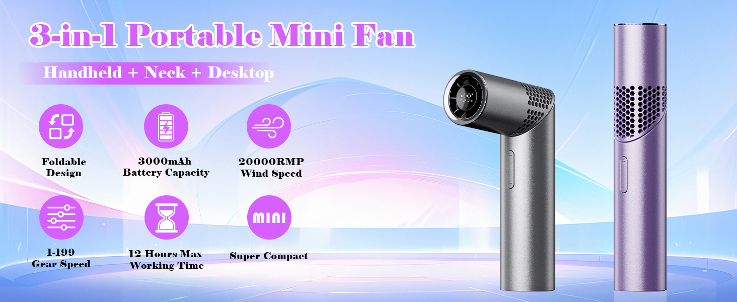 Portable Handheld Turbo Fan