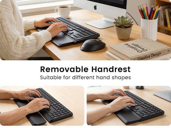 ergonomic keyboard and mouse