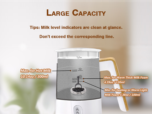 milk frother and steamer