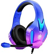 PHOINIKAS PS4 Gaming Headset for PC, PS5, Xbox Headset with 7.1 Stereo Sound, Over Ear Gaming Hea...