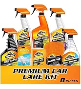 Armor All Premier Car Care Kit, Includes Car Wax &amp; Wash Kit, Glass Cleaner, Car Air Freshener, Ti...