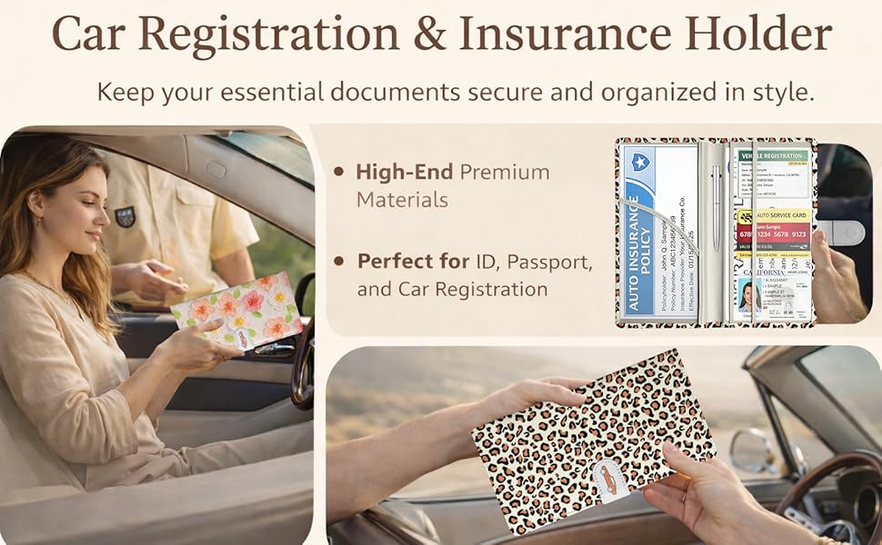Car Registration and Insurance Holder