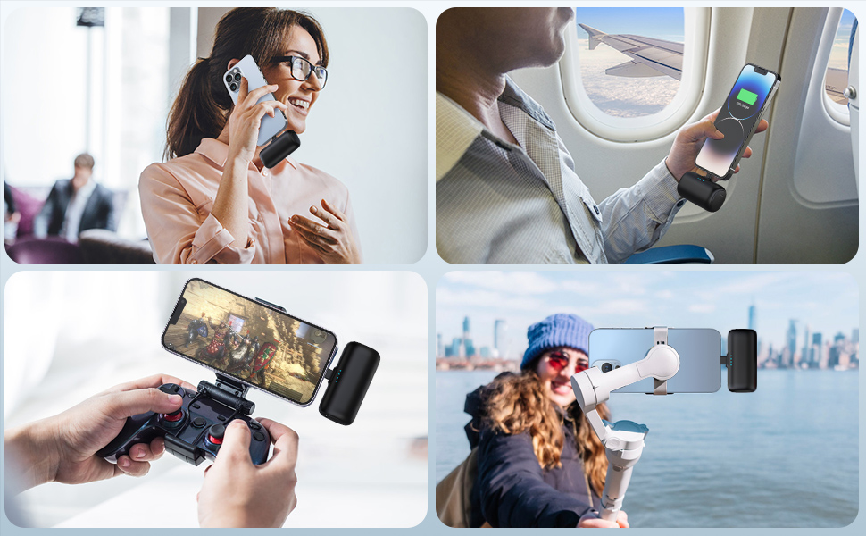 Portable Phone Charger Compatible With iPhone 14/14 Pro Max/13/13 Pro Max/12/12 Mini/11Pro