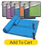 SYOURSELF 2 PCS Microfiber Travel Towel,Quick Dry Towel,Super Absorbent Camping Towel,Compact Cam...