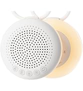 Glocusent 3-in-1 Portable Baby Sound Machine, White Noise Machine for Sleeping, Night Light &amp; Pho...