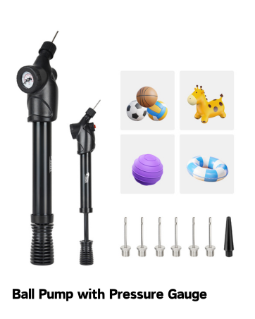 Ball Pump with Pressure Gauge